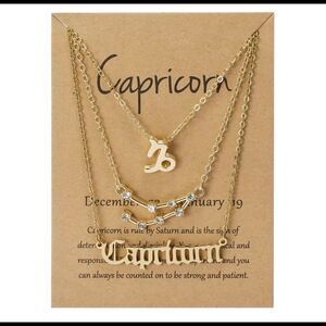 CAPRICORN 3 PIECE SET ZODIAC, CONSTELLATION, SIGNATURE NECKLACES
